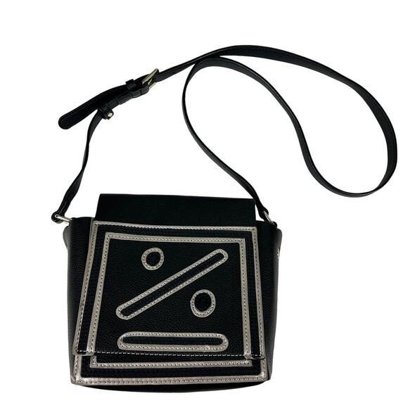 Desigual Black Square Faux Leather Face Crossbody Bag - Picture 3 of 5